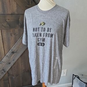 American Apparel Gray Graphic Tshirt XXL 2X Colorado Buffalos